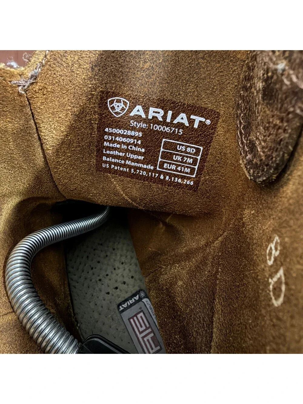 ARIAT Rambler Western Boots Men’s Size 8D Brown Distress Leather 10006715